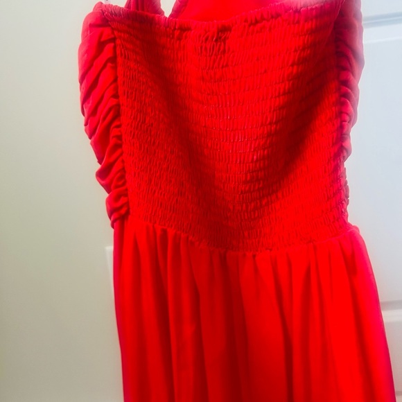 Stunning DKNY Bold Red maxi dress size xs - Picture 7 of 8